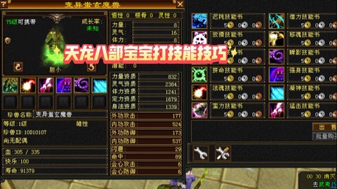 天龙八部怎么砸宝宝技能[图1]